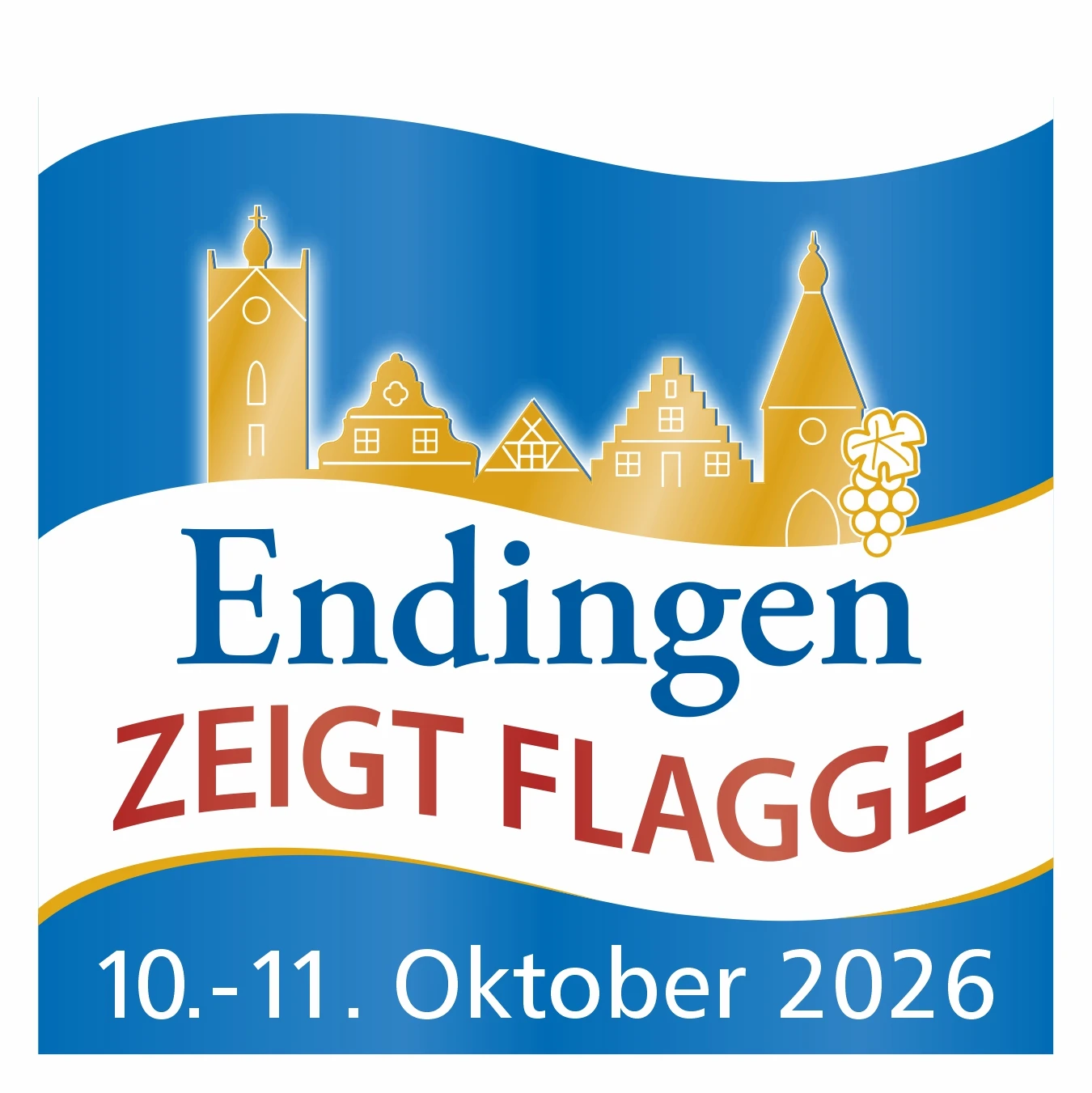 Endingen zeigt Flagge Logo